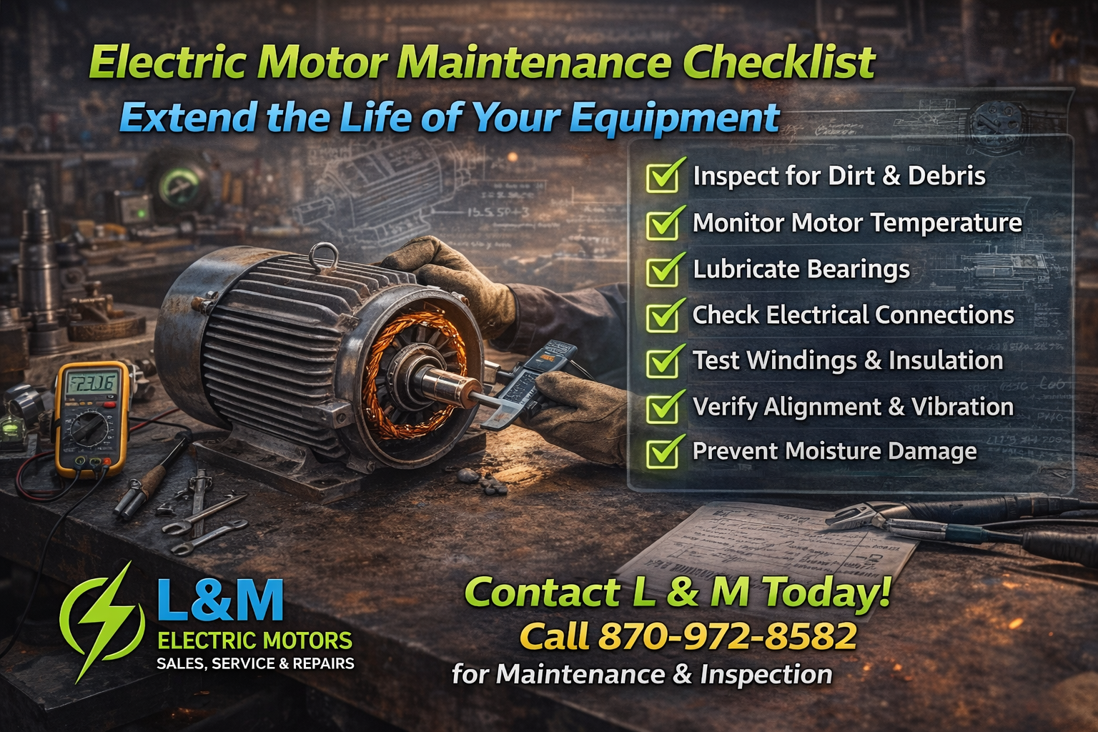 Electric Motor Maintenance Checklist – Extend the Life of Your ...